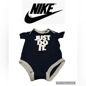 Nike Infant Onesie in Navy and White